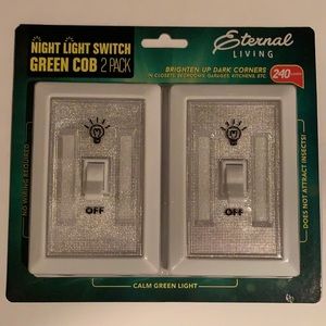 Night Light Switch - Green Cob - 2 Pack